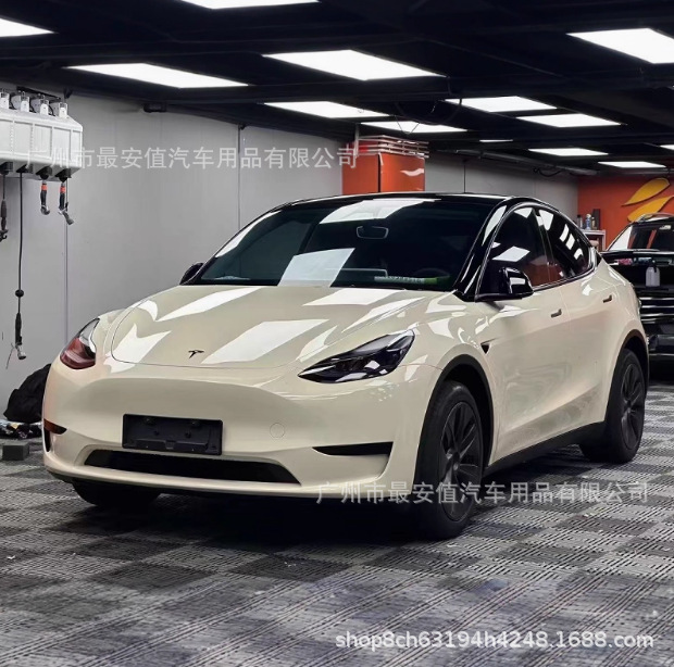 Cross-Border Wholesale Pet High-Gloss Piano Khaki Milan Car Color Changing Film Full Car Electric Motorcycle Body Film