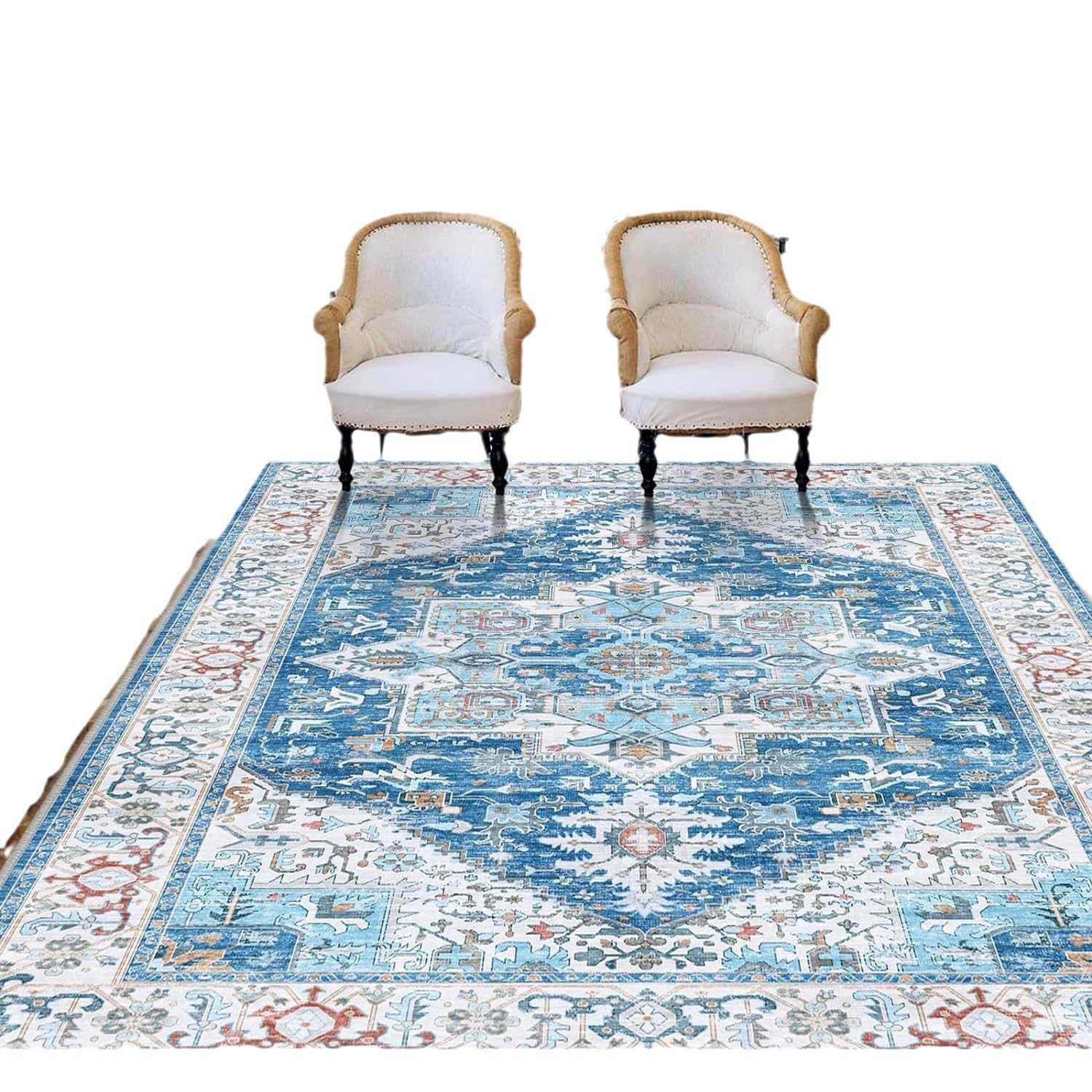 Dom in vrt Perzijska dnevna soba, polna preproga, domači balkon, garderoba, talna podloga, dekoracija za hotelsko bivanje na domu, nedrseča podloga za noge_voghion.com