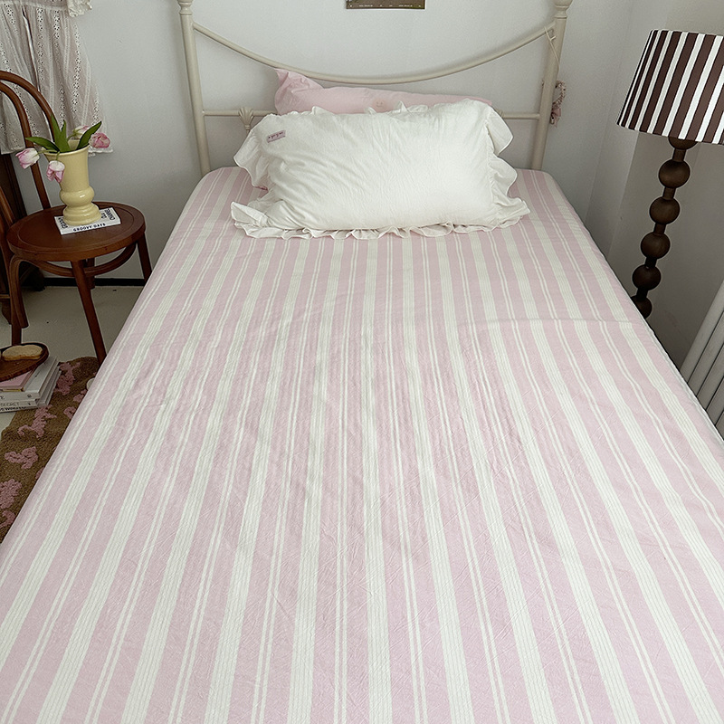 イン無地シンプルな純綿シングルピースベッドシーツ純綿シングルピースキルト 1.8 ボックスシーツマットレスプロテクターベッドカバー卸売