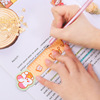 Cartoon magnetic ruler, stationery for elementary school students, universal folding tools set, wholesale