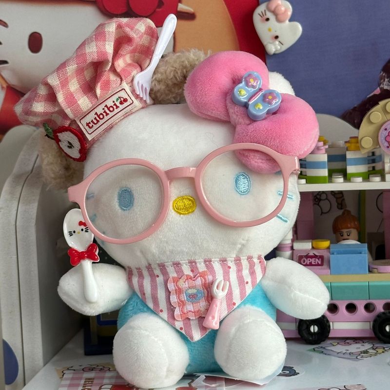 ハローキティバッグペンダントリトルシェフシリーズハローキティ人形ペンダントかわいい漫画人形キーホルダー|undefined