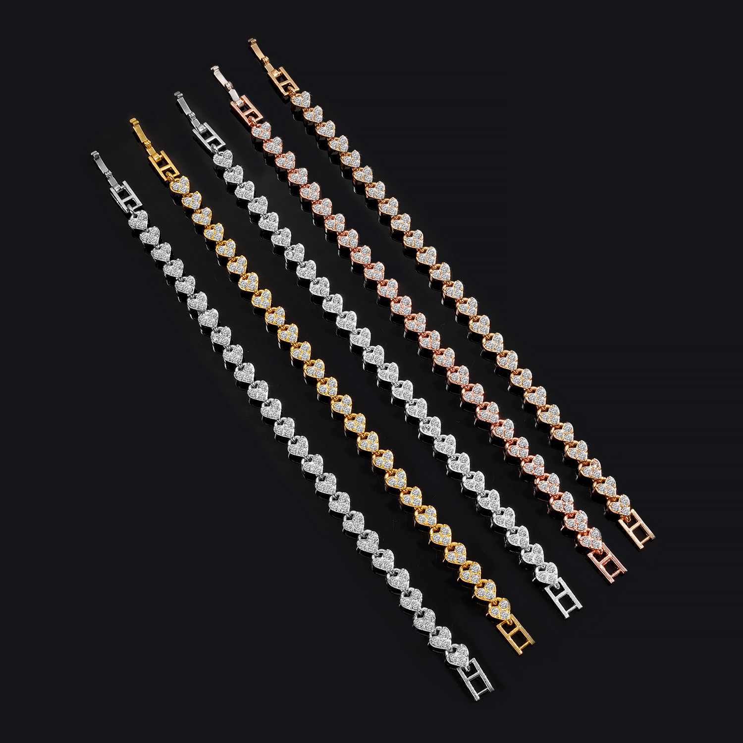 New cross-border foreign trade light luxury style Korean style fashionable exquisite high-grade Chinese Roman bracelet women's same style bracelet wholesale