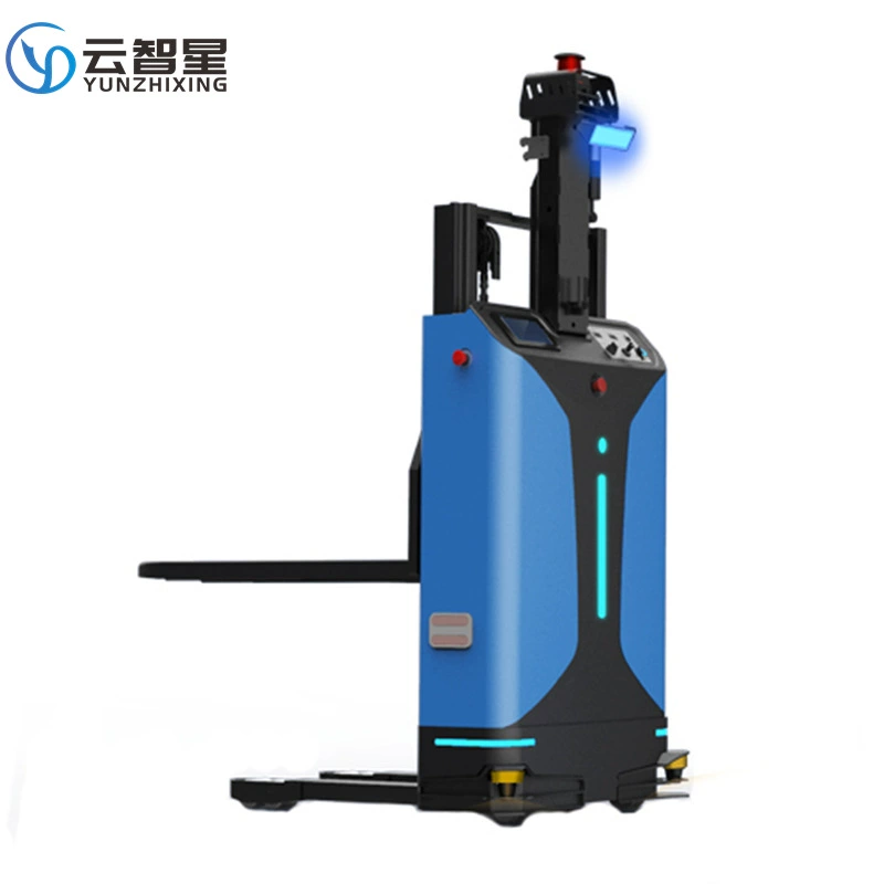 Интеллектуальная химия завода распределения материалов AGV вилочный погрузчик узкий канал троллейбусная лазерная навигация AGV беспилотный погрузчик