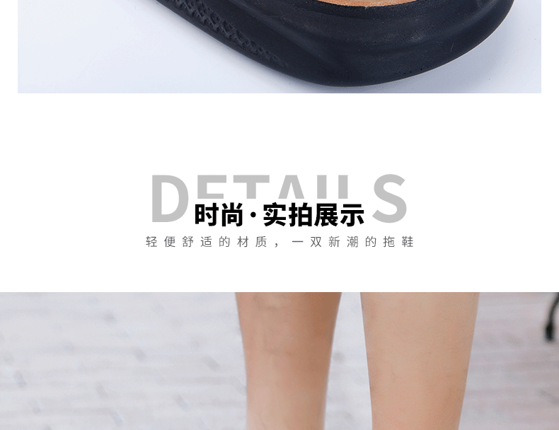 Dép sandal nam quai ngang hở ngón phong cách retro, chất liệu siêu sợi, cỡ lớn — Màu xám nhạt chi tiết 8