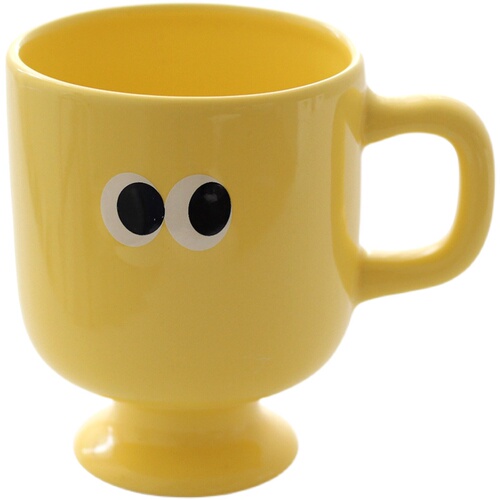 Cute and Funny Big-Eyed Monkey Mug Tall Coffee Cup Water Cup Breakfast Cup Retro Big-Eyed Couple's Glass Ginger Tea