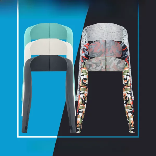 Summer Golf Sports Sunscreen Shawl Outdoor Riding Shawl Integrated Sleeve Women's Multi-purpose Sunshade Ice Silk Sleeve