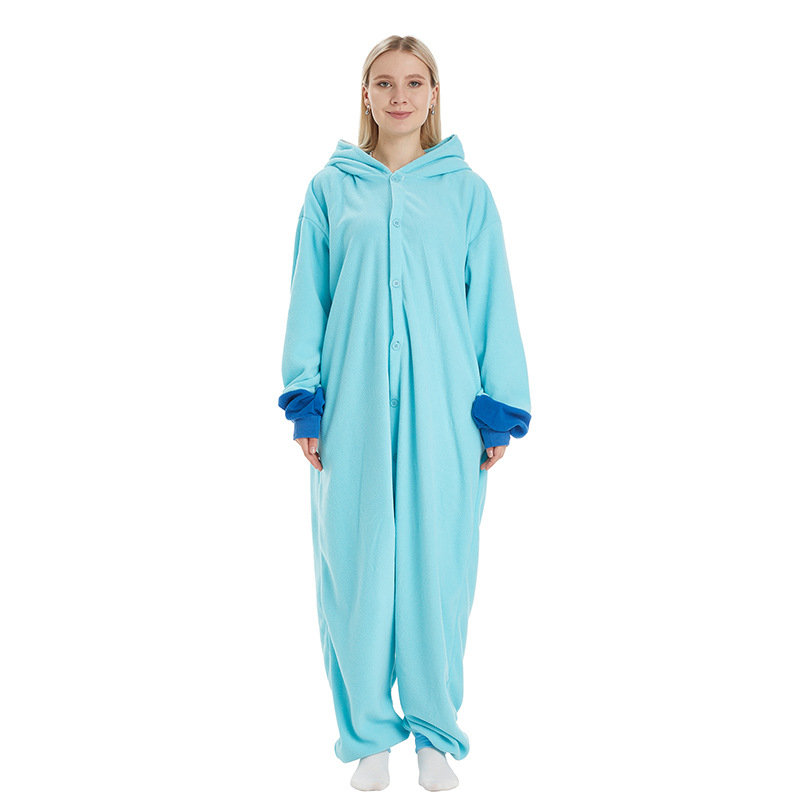 Vaporeon Kigurumi Onesie Pyjama Eevee Cosplay Kostüm Schlafanzug Halloween Weihnachten Anime Erwachsenen Warme Hauskleidung Outfit – Detail 7
