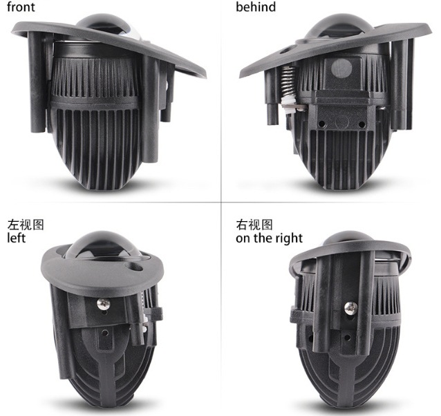 Nuevas luces antiniebla LED de 2.0 pulgadas con doble luz, modificación de coche, luces antiniebla LED de alta potencia ultrabrillantes de tres colores, universales image 8