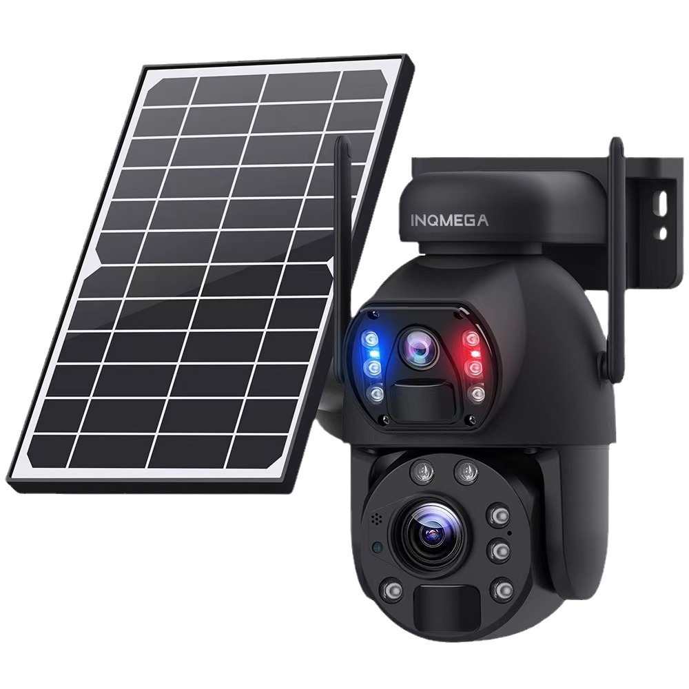 Düşük güçlü güneş enerjili gözetim kamerası 36x zoom 4G metal patlamaya dayanıklı güneş enerjili kubbe gözetim seti