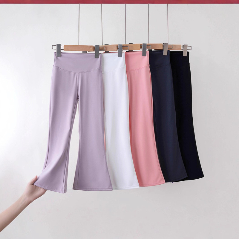Spring and Autumn New Girls' Flared Pants Children's High Waist Shark Pants for Older Children Autumn Slightly Flared Barbie Leggings Manufacturer Spring and Autumn New Girls' Flared Pants Children's High Waist Shark Pants for Older Children Autumn Slightly Flared Barbie Leggings Manufacturer