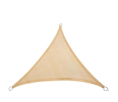 One-Piece Dropshipping Hot-Selling Sunshade Sail Hdpe Breathable Sunshade Sail for Courtyard Outdoor Sunshade Net Sun Protection Net Triangular Sail (Avtomobil yan çətirləri) - beige-triangle-111