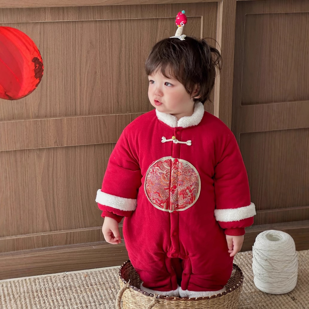 Ropa de algodón de estilo chino para bebés y niños pequeños