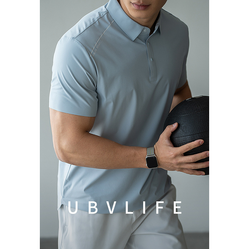 Traceless Cool Sense 7A Antibacterial Quick-drying Collar Polo Shirt Men's 2025 Summer Sports Business Casual Short-sleeved Top