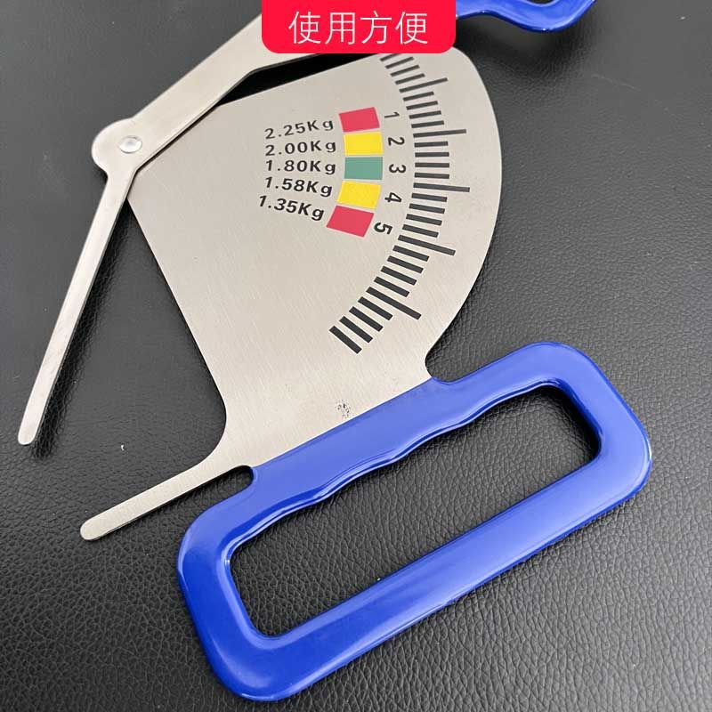 Calibrador de alimentación de acero inoxidable para cerdos regla de gestión de alimentación para cerdos condición de alimentación dispositivo de guía de medición regla de grasa de la cerda embarazada