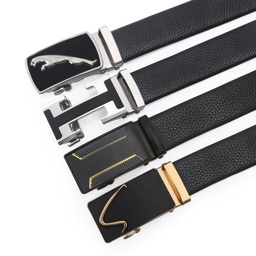 Belt Men's Litchi Pattern Business Casual Belt Street Stall Supply Trouser Belt Clothing Leather Accessories Manufacturer Wholesale