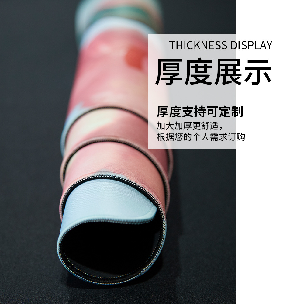 批發二次元鼠標墊 初音未來桌墊大號防水鎖邊 女生辦公鍵盤墊來圖