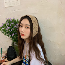 网红发带针织毛线编织发箍韩国ins复古头饰宽边发饰春夏森女百搭