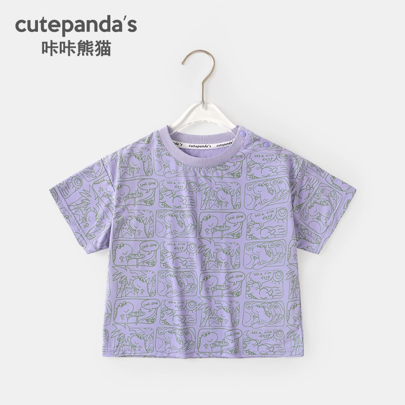 Short Sleeve T-Shirt Boys, Summer Casual Tee, Lightweight, Sizes 73–120 cm