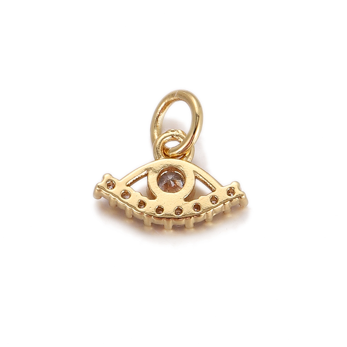 1g Weight Pendant Jewelry Making Type 9 * 15mm Jewelry Making Size DIY Ornament Accessories Classification 1 Piece Quantity Copper Material Devil's Eye, Hand Of Fatima Pattern All Seasons Season Polished Finish Plating Design Elegant, Vintage Style Style 1 Piece 9 * 15mm Copper Devil's Eye Hand Of Fatima Polished Pendant DIY Ornament Accessories 27
