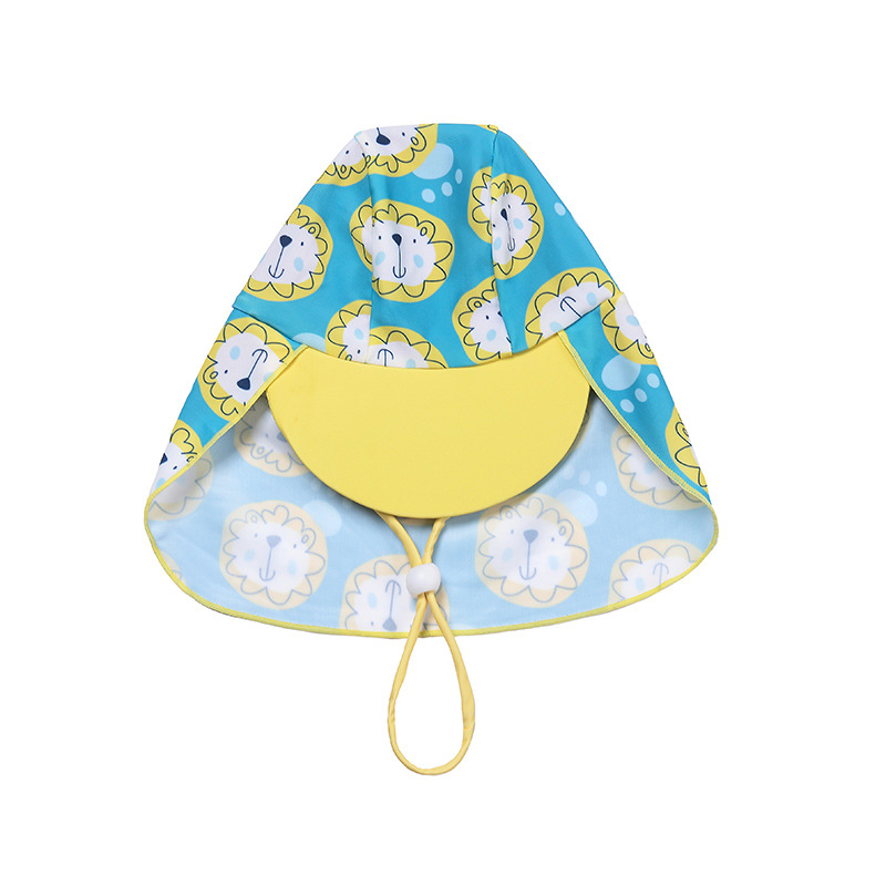 Conjunto de baño para niño dos piezas con estampado de león uv_voghion.com