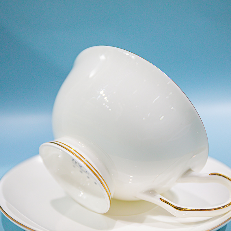 金箔杯碟 镶黄金边