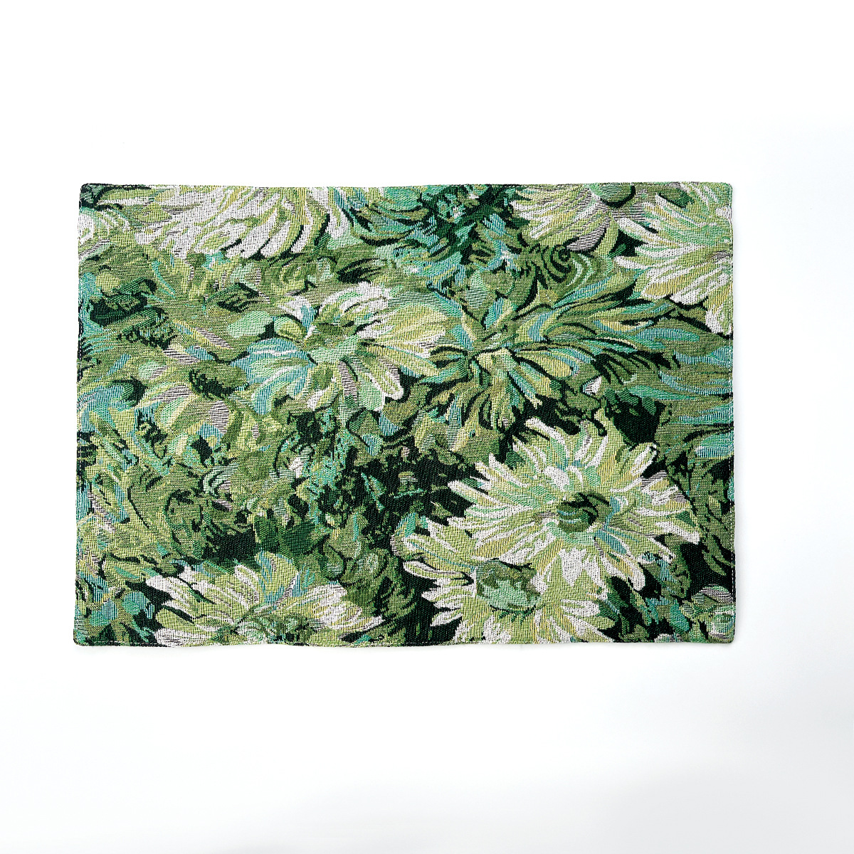 Nuevo jacquard pintura al óleo placemat Monet crisantemo vintage occidental placemat estera de aislamiento térmico anti-scald Hotel posavasos estera de mesa