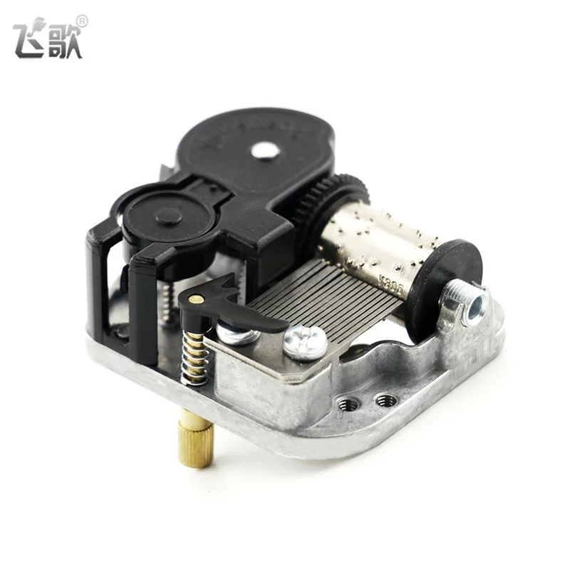 韵升 Rotating wind-up switch key, music box with accessories, handmade