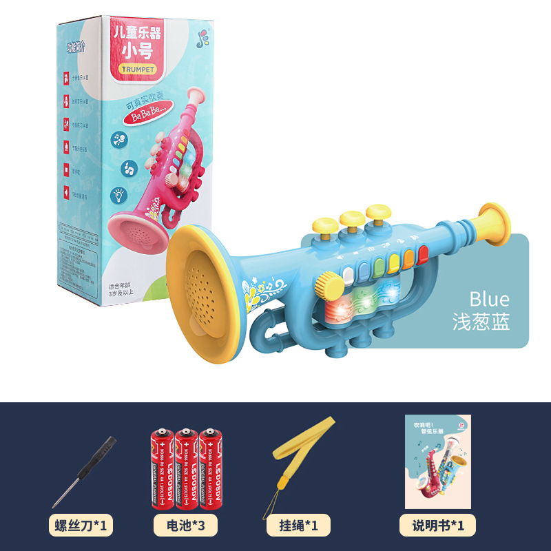 Instrumentos musicales eléctricos de simulación para niños saxofón trompeta y clarinete juguete educativo de venta caliente