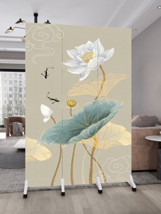Chinese-style Screen Partition Living Room Folding Mobile Home Bedroom Bathroom Door Shelter Office Simple Partition