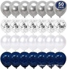 Navy balloon, set, colored paper, Amazon, 12inch