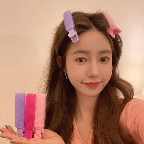 Korean Version Root Volume Bangs Clips, Curly Barrel, Lazy Person's Recommendation: Yoshida Shuri Styling Clips for Airy Bangs and Curls