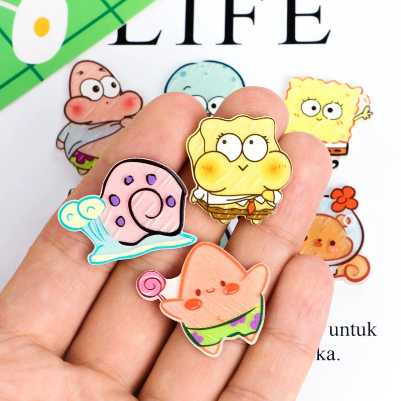 Аcrylic sponge marine fridge magnet handmade, hair accessory, hairpins, DIY