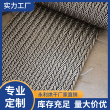 供应不锈钢高温网面网带加密人字形承重大寿命长适合体积较小