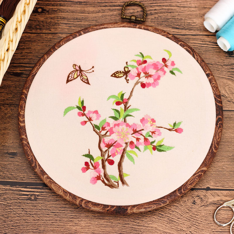 DIY paquete de material de bordado hecho a mano estilo chino pájaro lenguaje flor fragancia Pino grúa pájaro traje de aguja transfronteriza