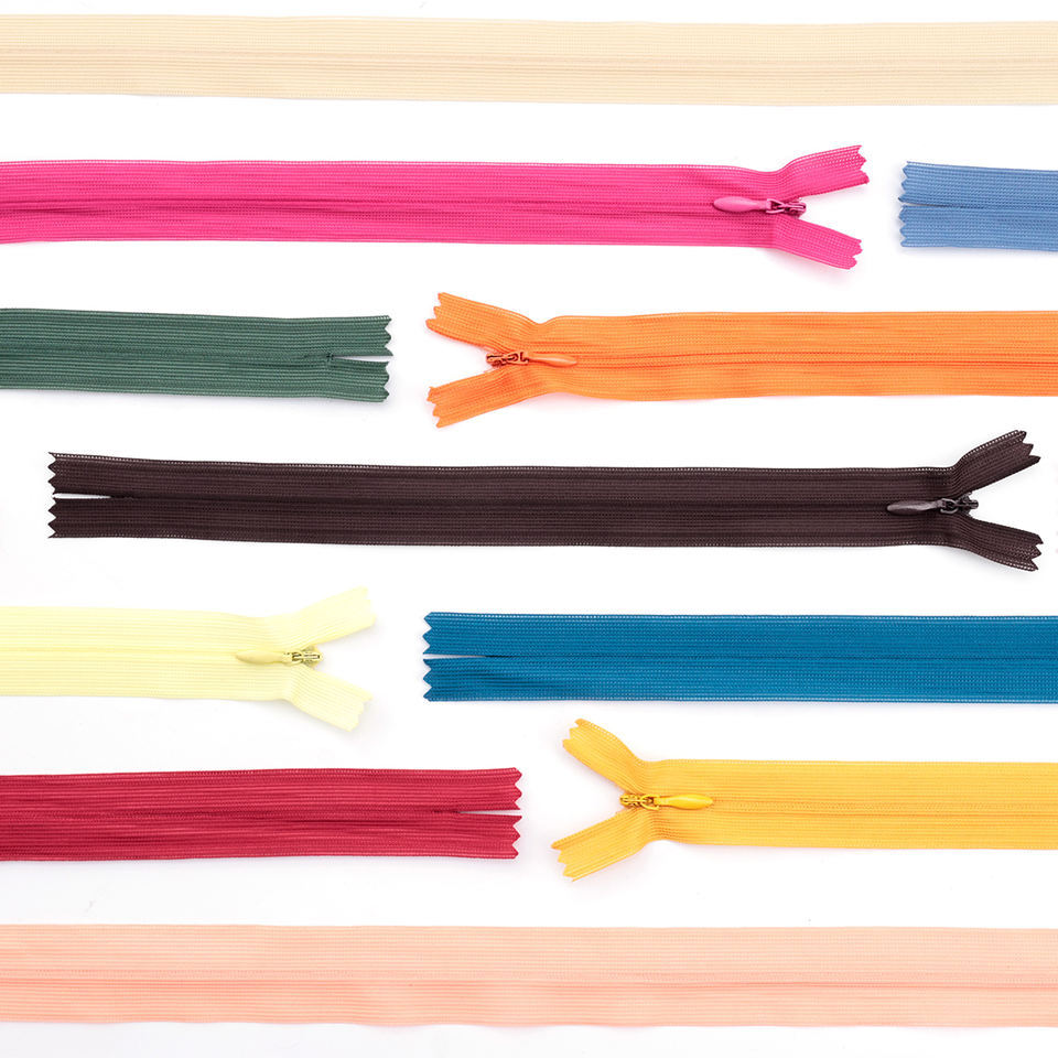 100条装整包 隐形拉链配件辅料连衣裙黑长暗拉锁批发裤子裙子批发