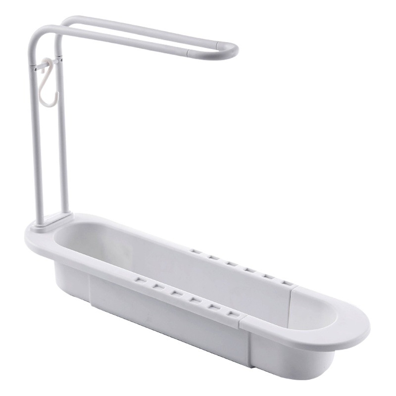 Nuevo fregadero estante de almacenamiento retráctil estante de drenaje fregadero de la cocina drenaje cesta colgante fregadero de almacenamiento estante de trapo para lavar platos