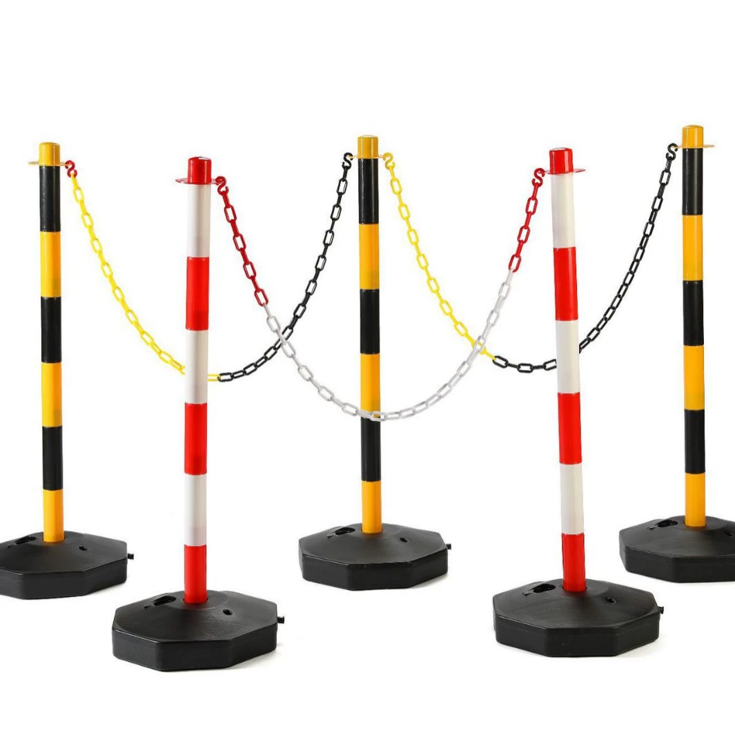 Пластиковый предупреждающий столб впрыска воды для движения PE эластичный столб предупреждения столкновения, предупреждающий столб пластиковый изоляционный столб Amazon