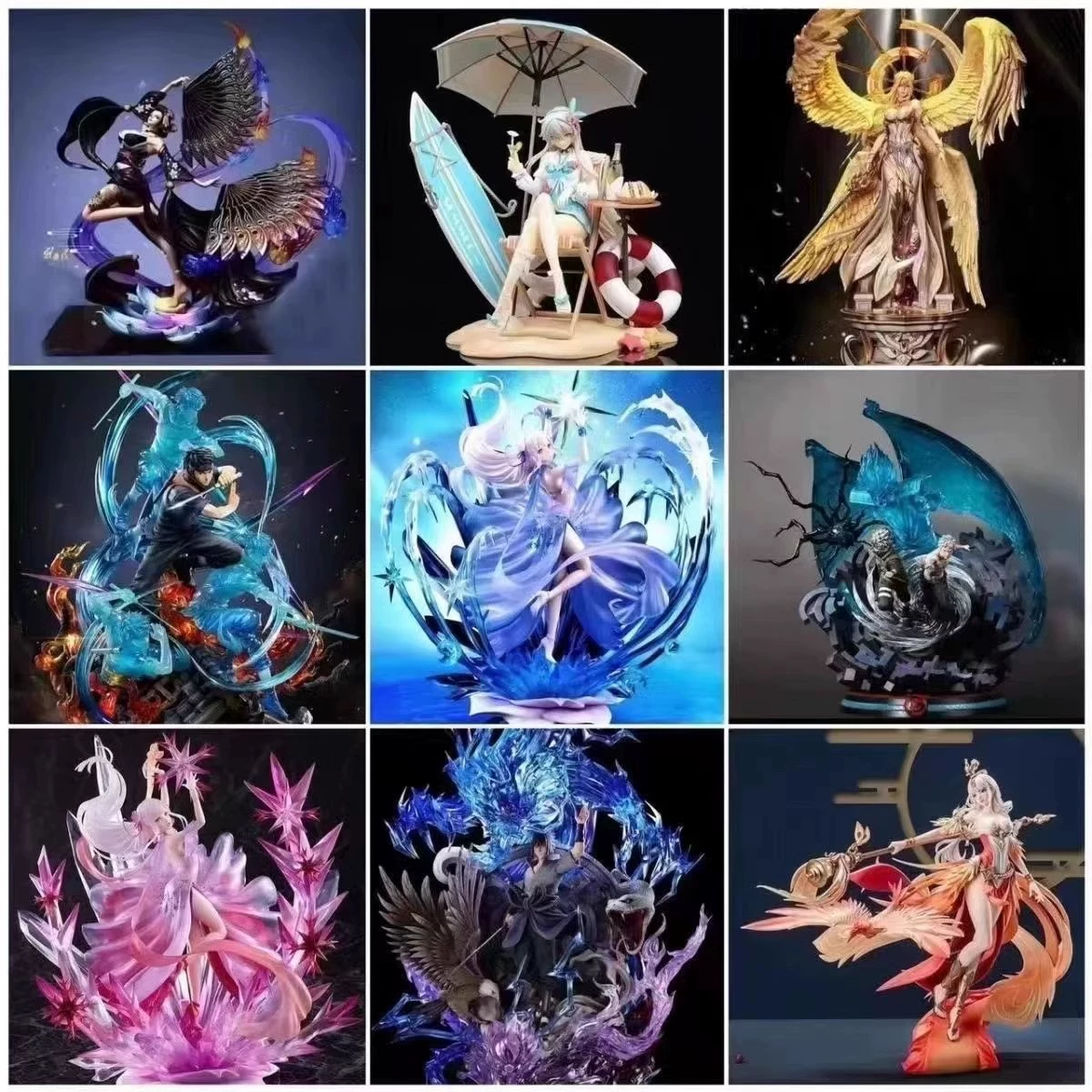 Фигурка Figure Store, аниме-стиль 30×25×35 см, 1,2 кг, случайный персонаж (Genshin/Honkai/Naruto/Pirates)