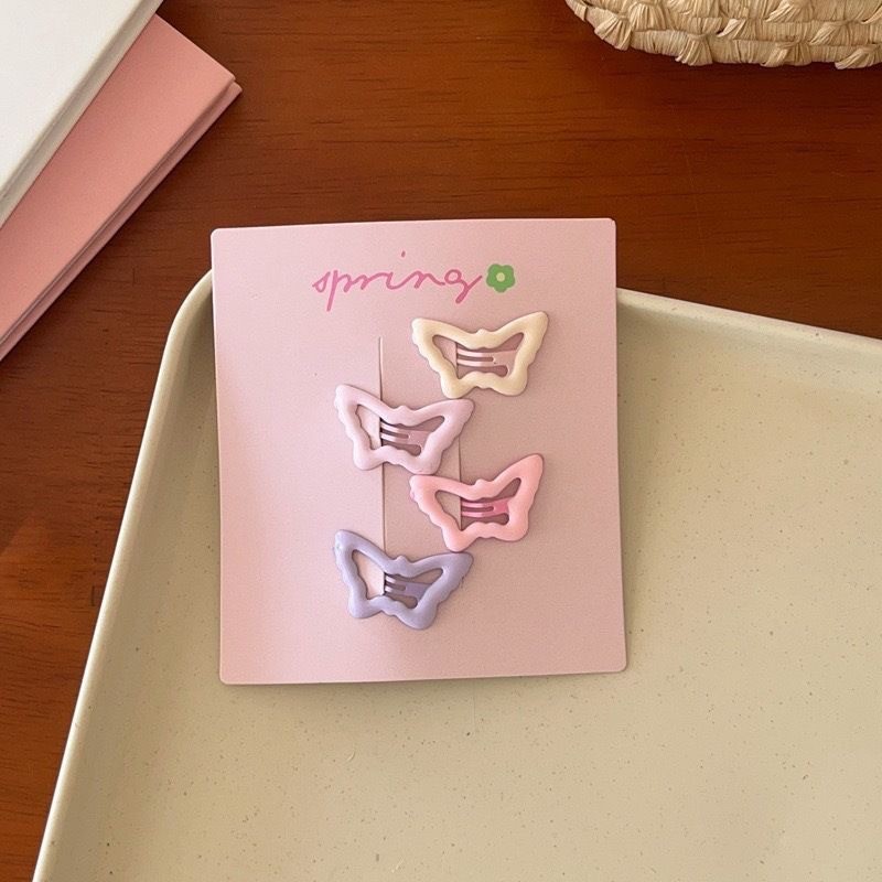 Lindo juego de pinzas para el cabello con flequillo, pinzas para el lado de la frente, pinzas para el cabello rotas laterales, clips pequeños para niñas, clips bb de aceite que gotea image 20