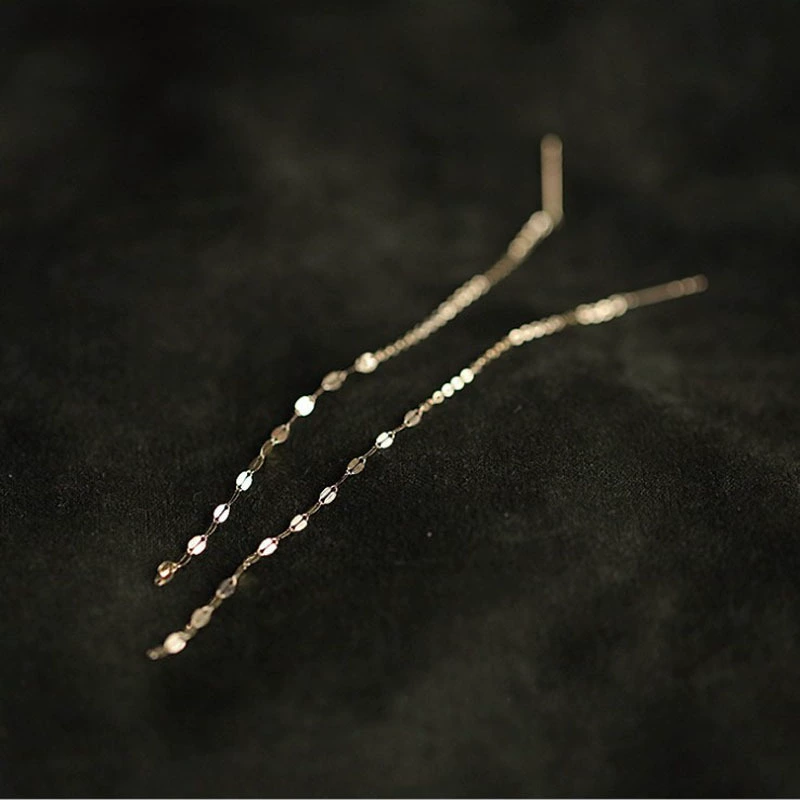 Long earrings with tassels, European style, high-quality style