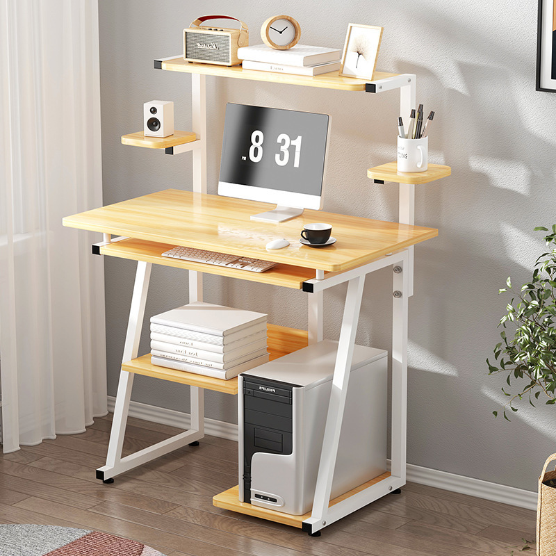 Simple Computer Desk Desk Bookshelf Combination Writing Desk Home Table Simple Small Dormitory Desk Writing Desk Bedroom
