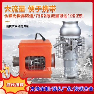 永磁防汛泵应急救援变频潜水泵抗洪排涝轻便型大流量高扬程水泵