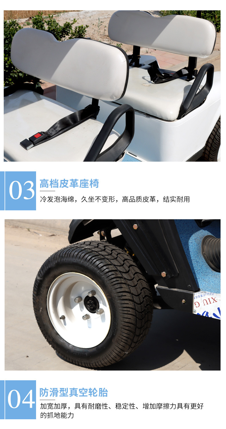 Electric Golf Cart 4-8 Seats Scenic Spot Tourism Reception Sightseeing Car New Off-Road Electric Golf Cart