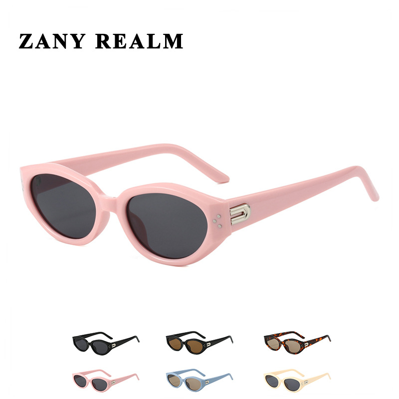 2024 Retro Hot Girl Star Cat Eye Black Super Gafas de sol UV400 Anti-UV Gafas de sol coreanas de cara redonda para mujer