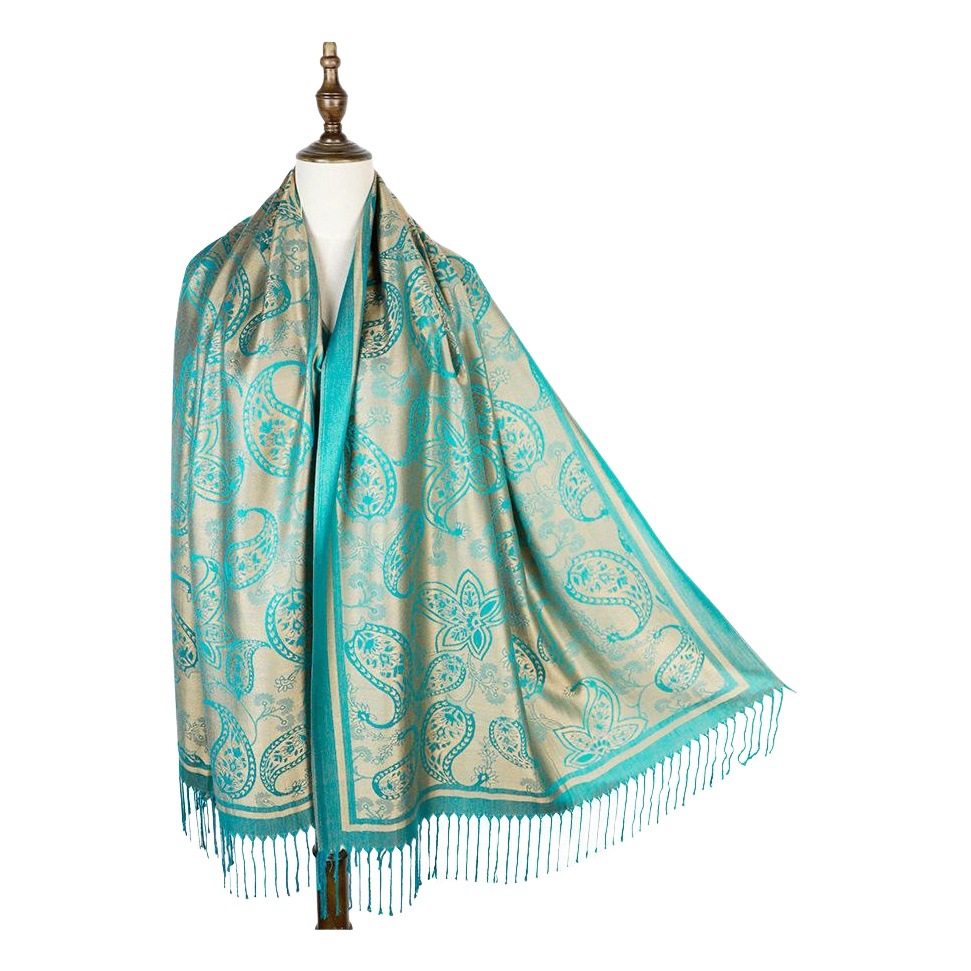 Autumn and Winter Accessories Scarf with a High-End Feel, Paisley Jacquard Rayon Shawl for Women, Cross-Border Wholesale, Spring and Summer Restock