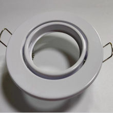 天花灯、筒灯、射灯外壳MR16\GU10铁皮平面天花灯厂家批发