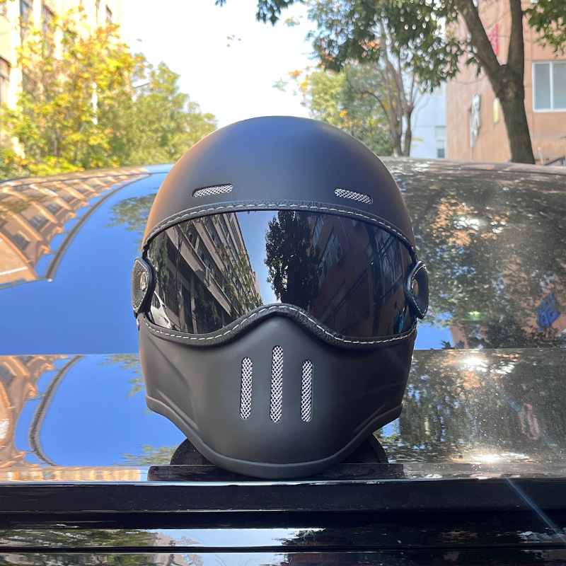 Nuevo Casco Estándar 3C Estilo Alemán de Fibra de Vidrio, Casco Retro para Motocicleta, Unisex, Ultraligero, Integral