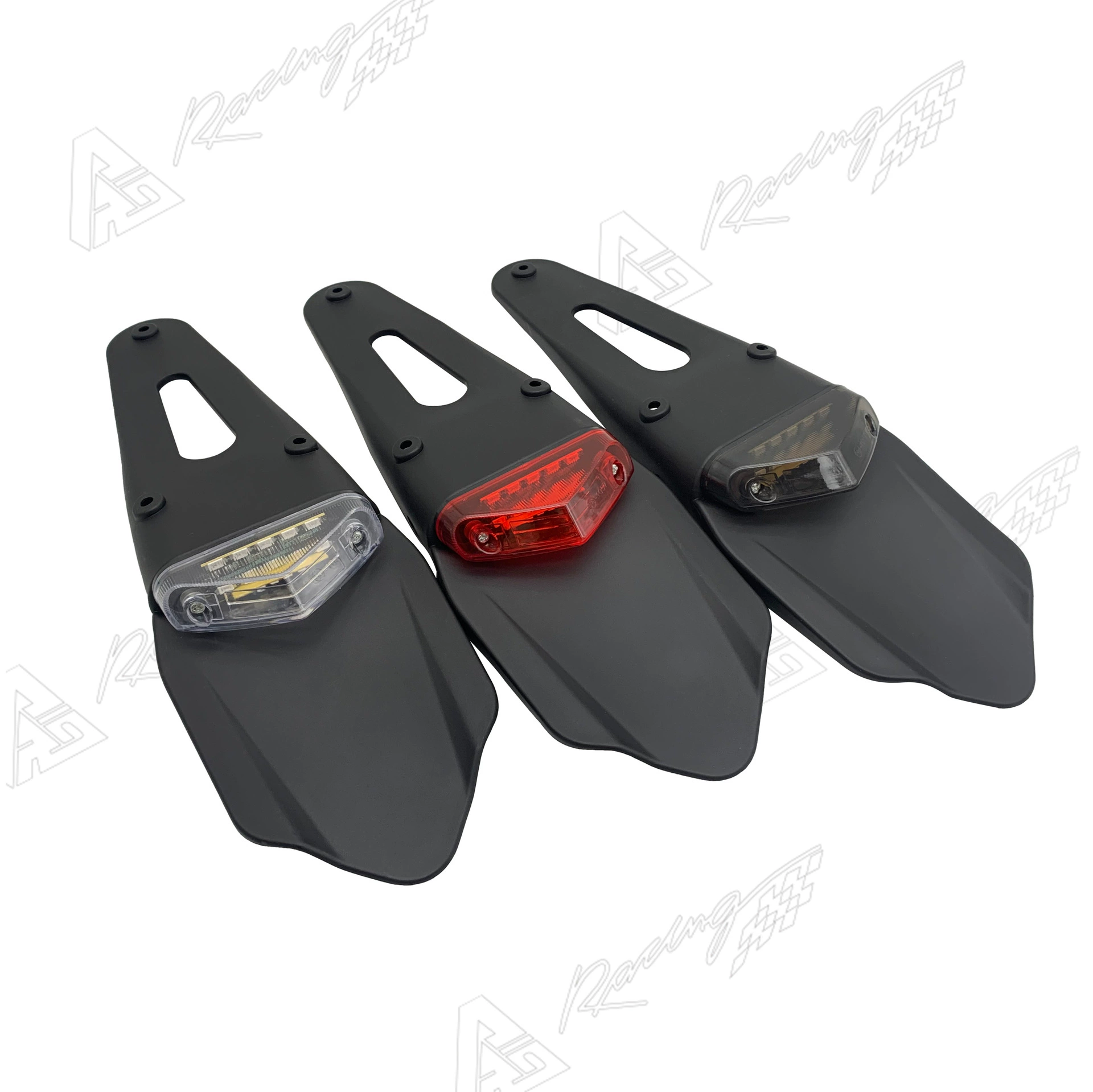 Популярный внедорожный мотоциклетный модифицированный светодиодный задний фонарь с подсветкой номерного знака и стоп-сигналом, задний фонарь на заднее крыло мотоцикла