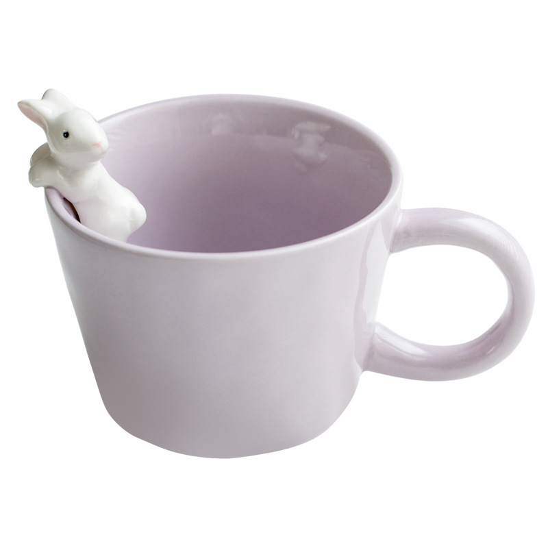 Inswind casa tazas de café de cerámica pareja tazas de conejo tazas de leche tazas de té tazas de agua transfronterizas