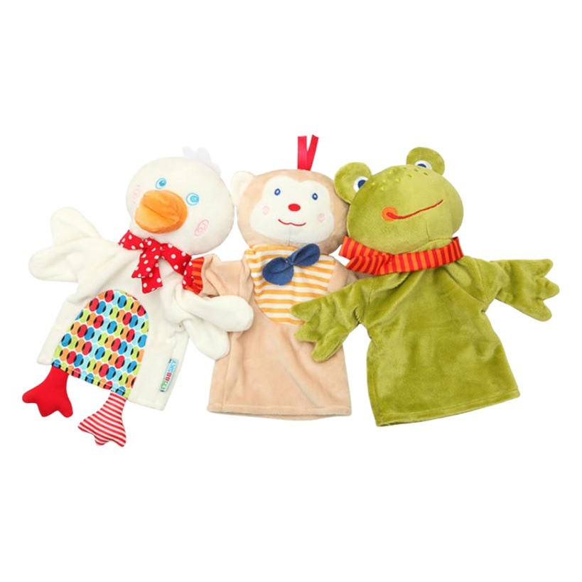 Juguetes para niños para contar historias 0-3 animales estéreo juego de educación temprana muñeca marioneta de mano muñeco de peluche en stock